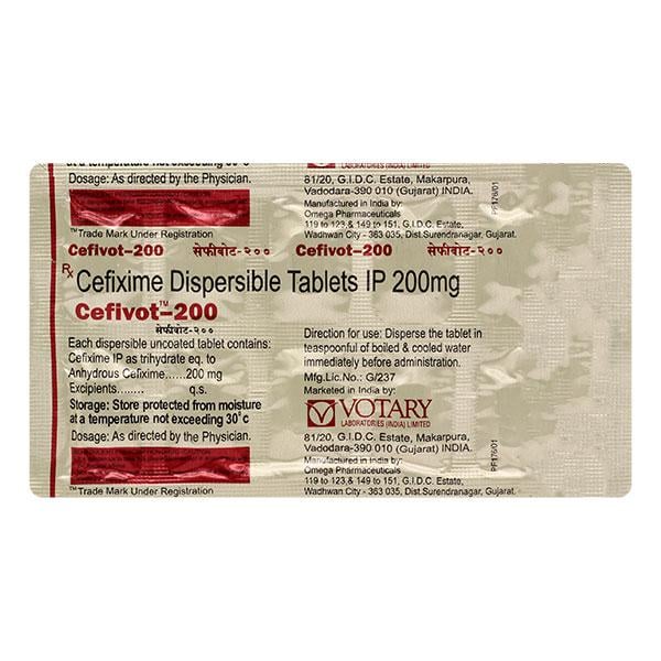 CEFIVOT 200 Dispersible tablet 10's
