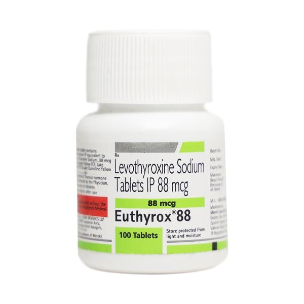Euthyrox 88Mcg Tablet 100'S