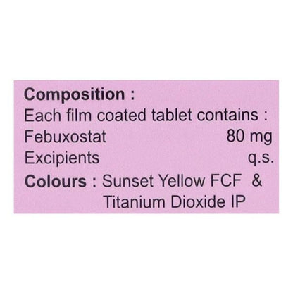 Febutax 80mg Tablet 10'S