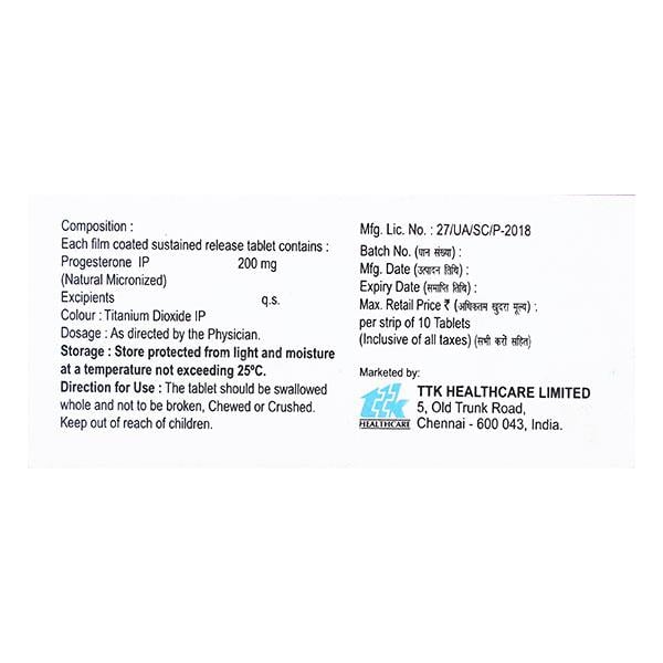 SENSIPREG SR 200mg Tablet 10's