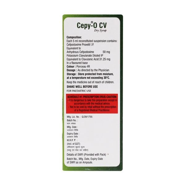 Cepy O Cv Dry Syrup 30ml