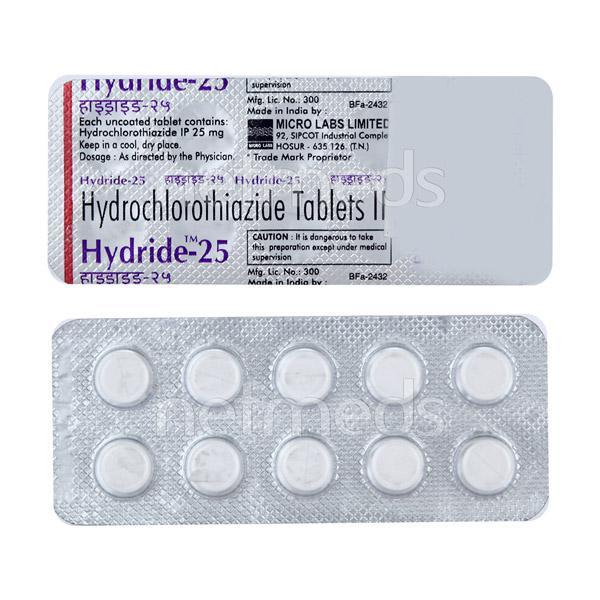 Hydride 25mg Tablet 10'S
