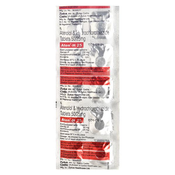 Aten H 25mg Tablet 10'S