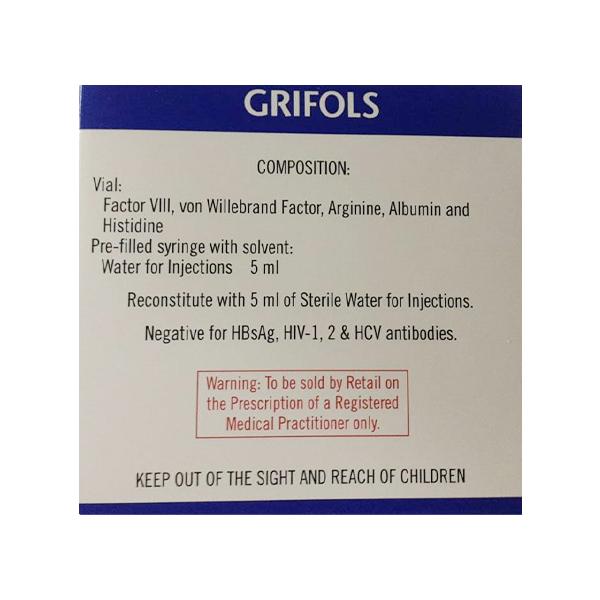 ALPHANATE 250iu Injection 1's