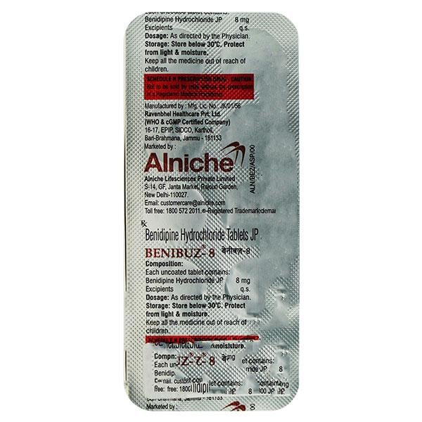 Benibuz 8mg Tablet 10'S