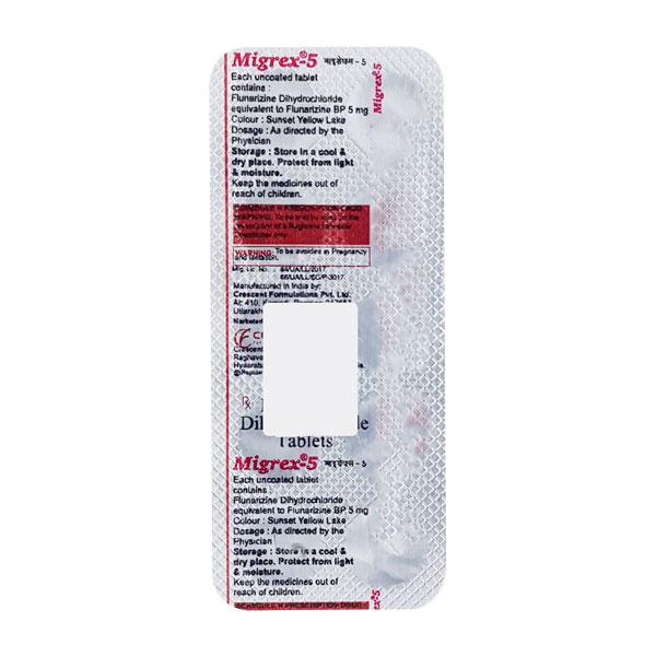 MIGREX 5 Tablet 10's