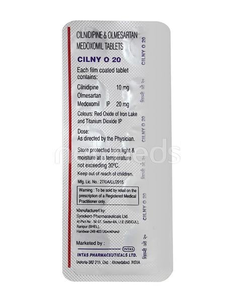 Cilny O 20mg Tablet 10'S