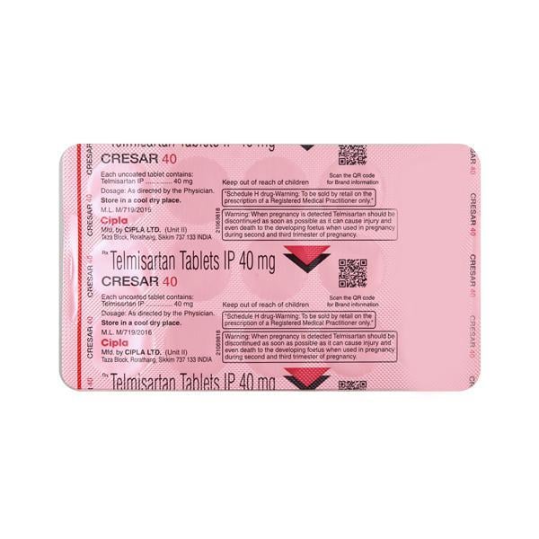 Cresar 40mg Tablet 15'S