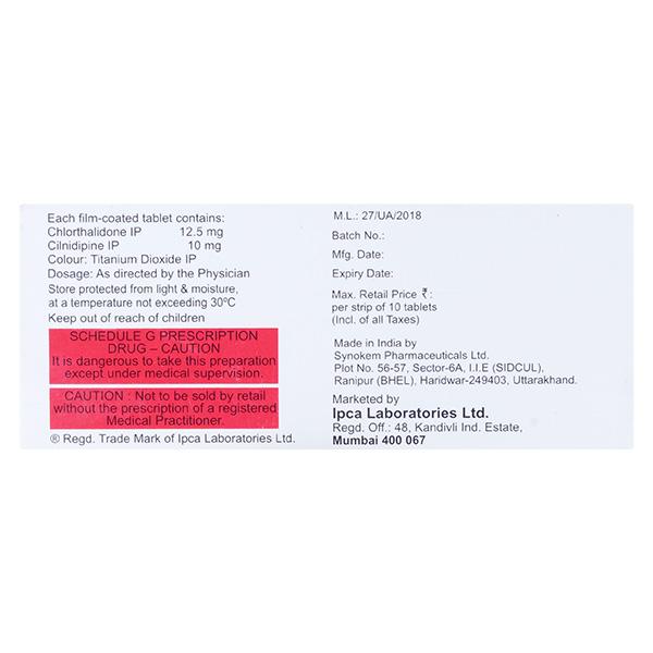 CTD C 12.5/10mg Tablet 10'S