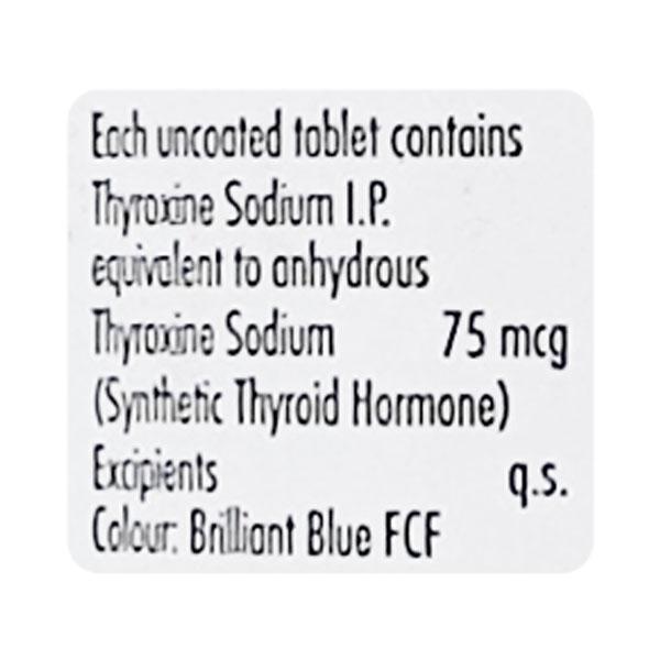Thyronorm 75Mcg Tablet 120'S