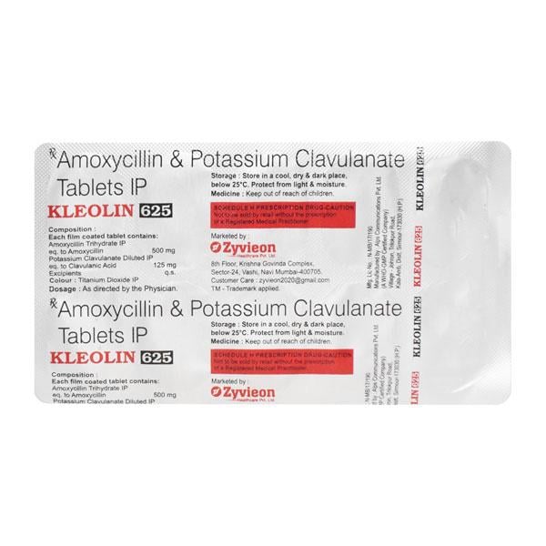 KLEOLIN 625 Tablet 10's