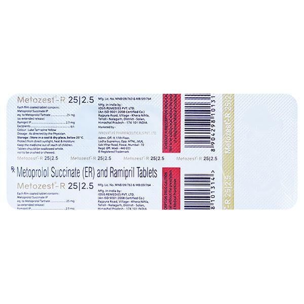 METOZEST R 25/2.5 Tablet 10's