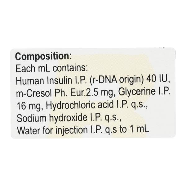 Huminsulin R 40IU Injection 1X10ml