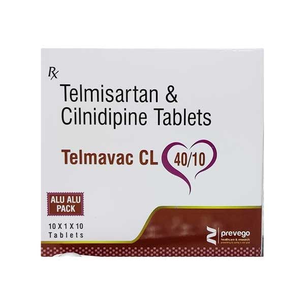 TELMAVAC CL 40/10mg Tablet 10's