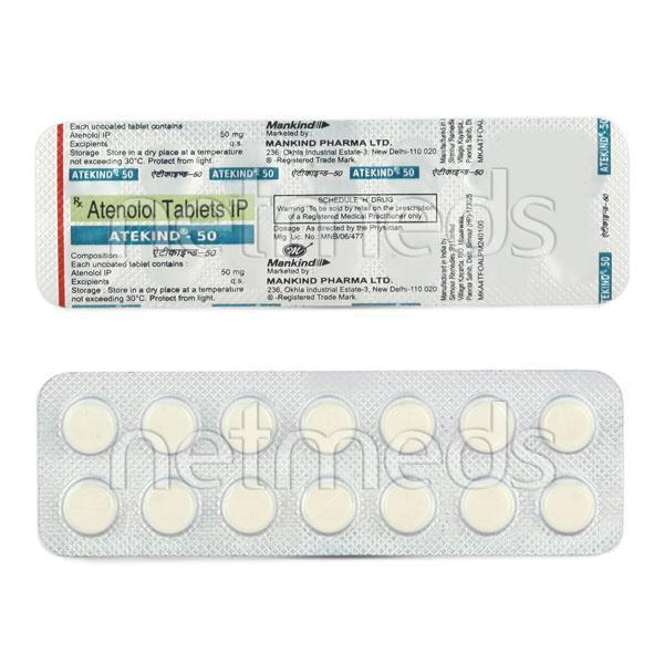 Atekind 50mg Tablet 14'S