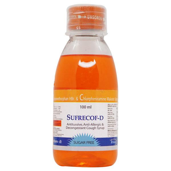 SUFRECOF D Sugar Free Syrup 100ml