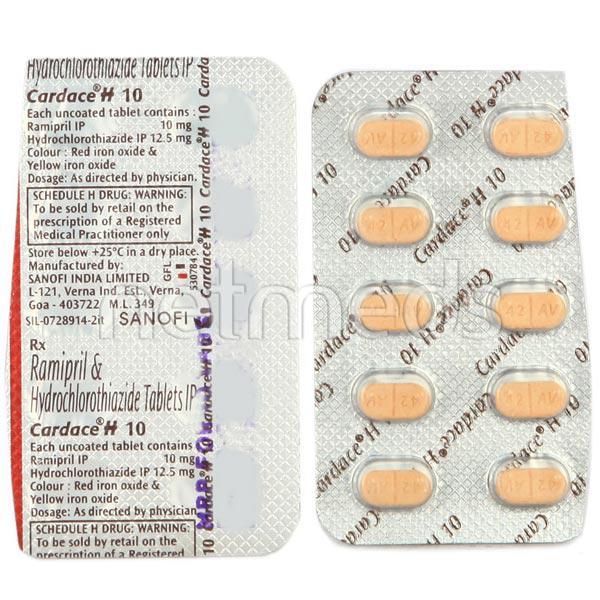 Cardace H 10mg Tablet 10'S