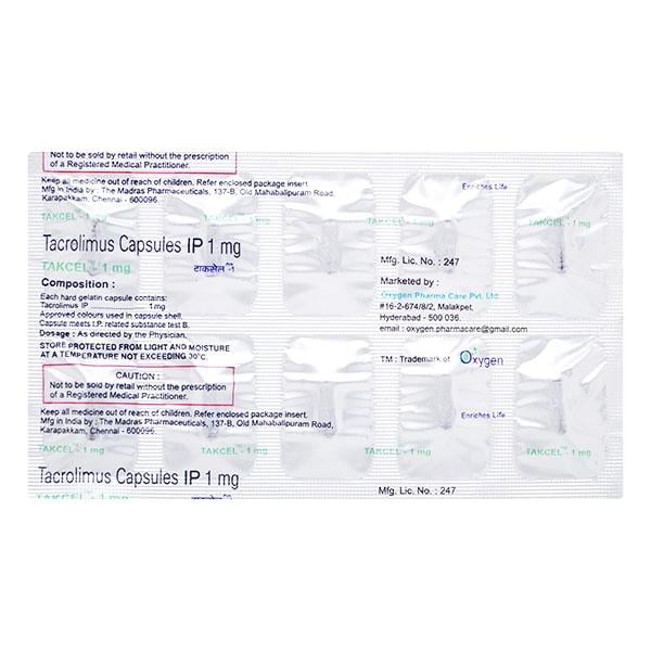 TAKCEL 1mg Capsule 10's