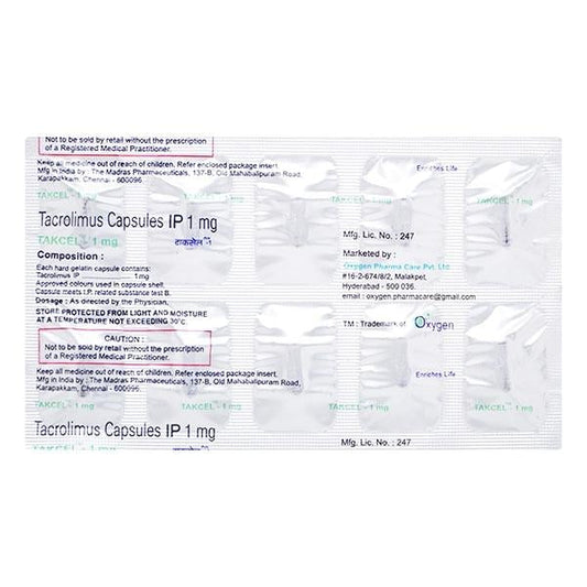 TAKCEL 1mg Capsule 10's