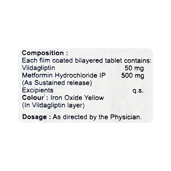 VILATIN M SR 50/500 Tablet 15's