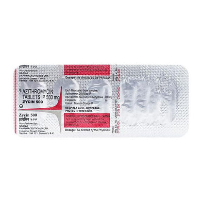 ZYCIN 500mg Tablet 5's