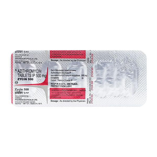 ZYCIN 500mg Tablet 5's