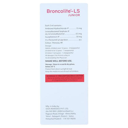 BRONCOLITE LS JUNIOR Syrup 60ml