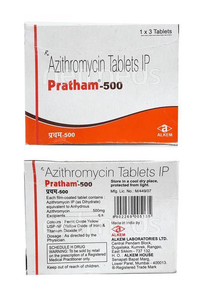 Pratham 500mg Tablet 3'S