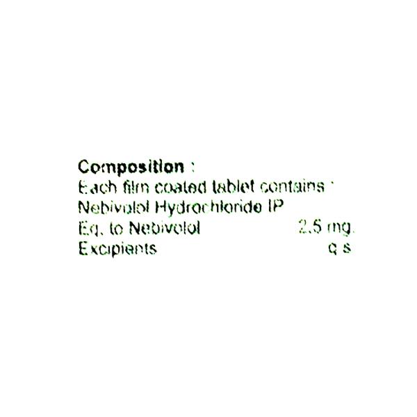 NEBITAB 2.5mg Tablet 10's