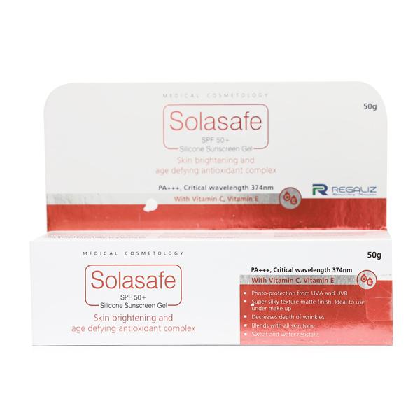 SOLASAFE SPF 50+ SUNSCREEN Gel(Topical) 50gm