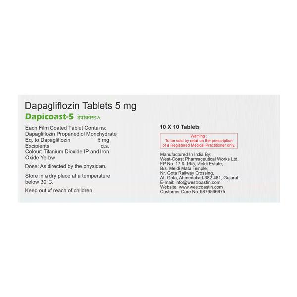 DAPICOAST 5 Tablet 10's