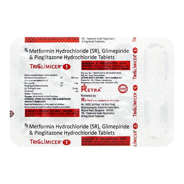 Triglimicer 1 Tablet 10'S