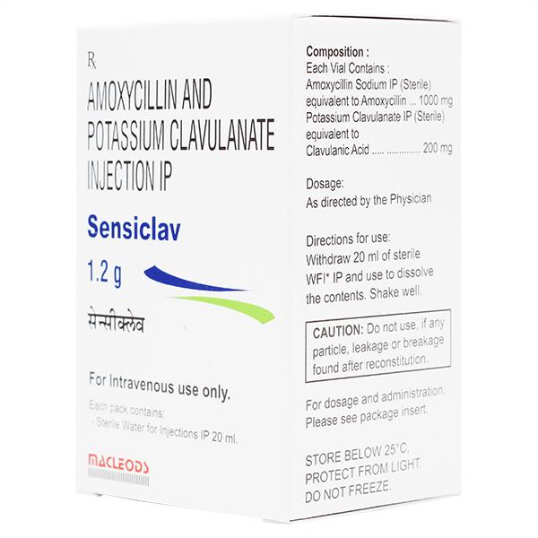 Sensiclav 1000/200mg Injection 1'S