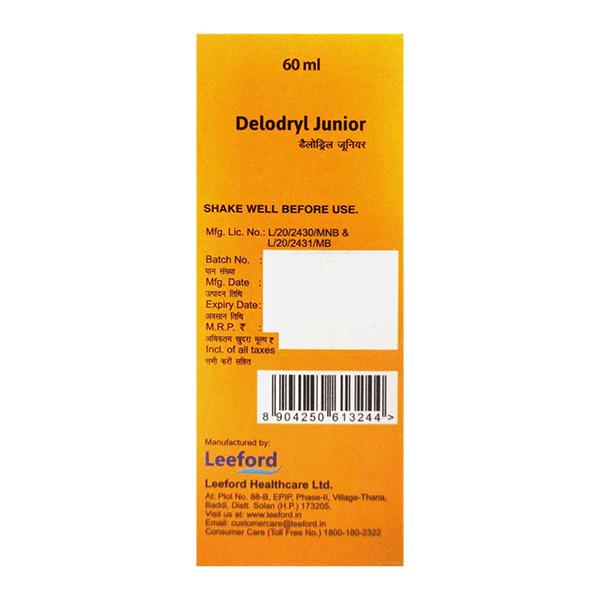 DELODRYL JUNIOR Syrup 60ml