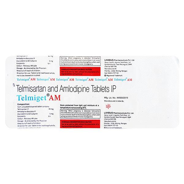 Telmiget Am Tablet 10's