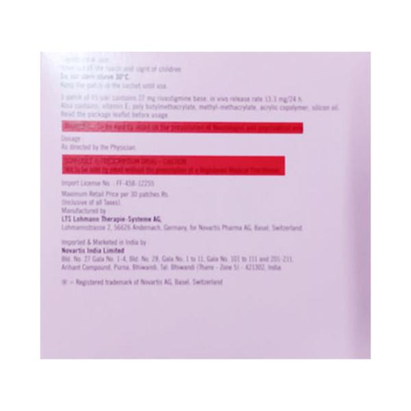 Exelon Patch 15 13.3mg Transdermal Patch 30'S