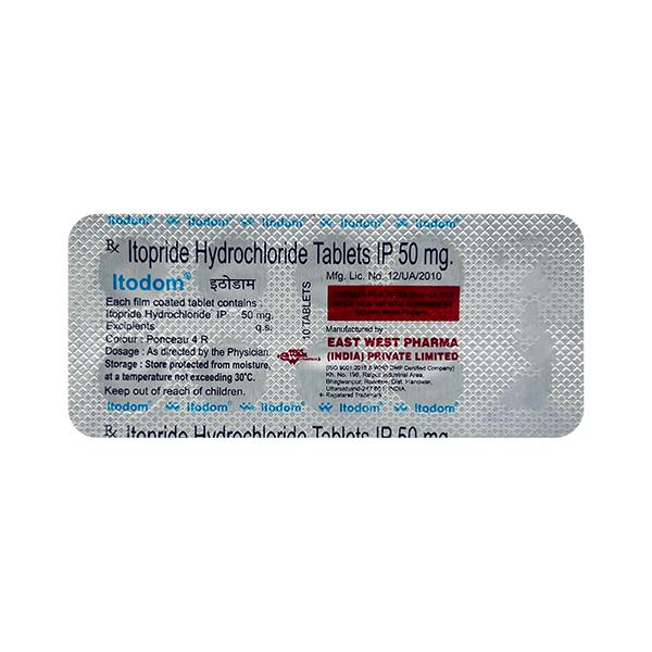 Itodom 50mg Tablet 10'S