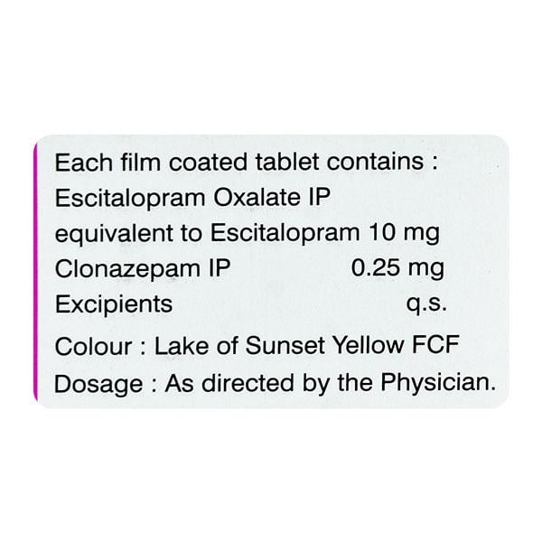 Escigress CZ 0.25mg Tablet 10'S