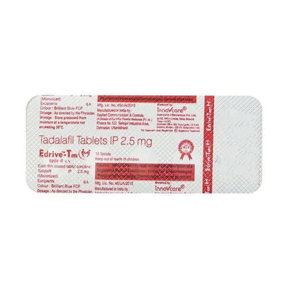 EDRIVE T 2.5mg Tablet 10's