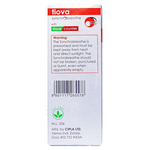 TIOVA SYNCHROBREATHE Inhaler 1's