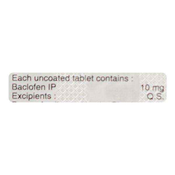 Baclof 10mg Tablet 10'S