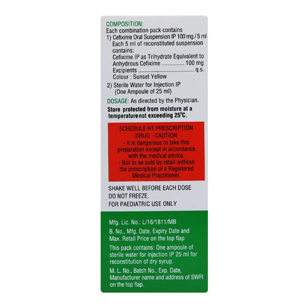 ZIFI 100mg DRY Syrup 30ml