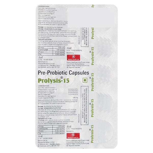 PROLYSIS 15 Capsule 10's