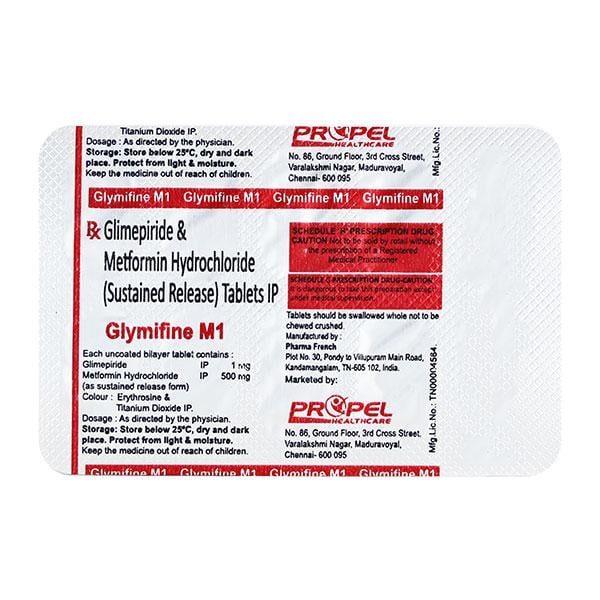 GLYMIFINE M 1 Tablet 10's