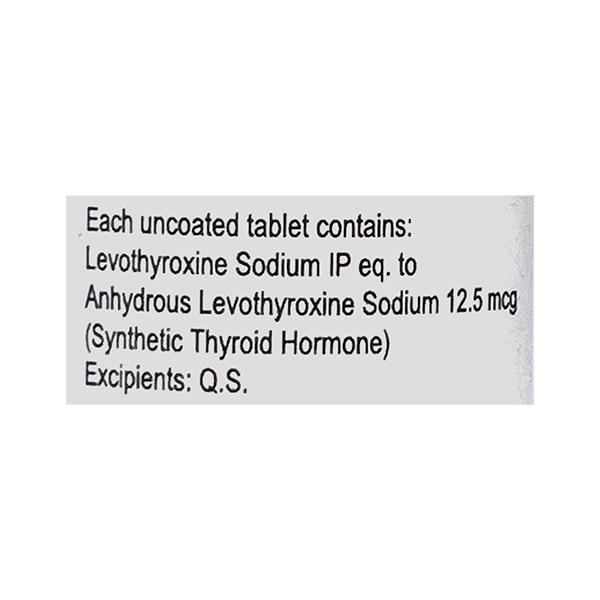 Lethyrox 12.5Mcg Tablet 50'S