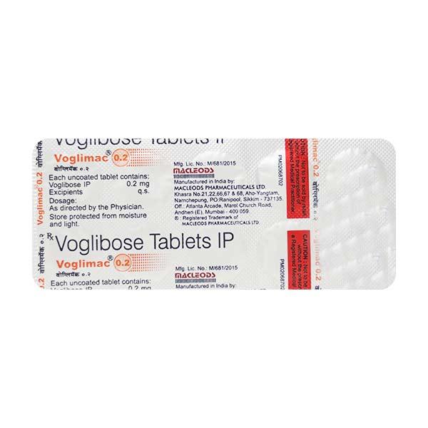 Voglimac 0.2mg Tablet 10'S