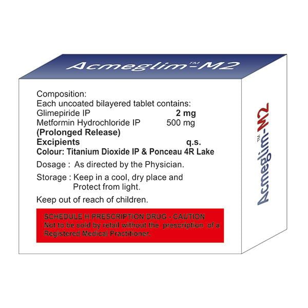 ACMEGLIM M 2 Tablet 10's