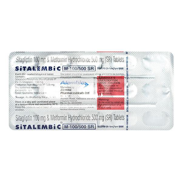 SITALEMBIC M SR 100/500 Tablet 15's