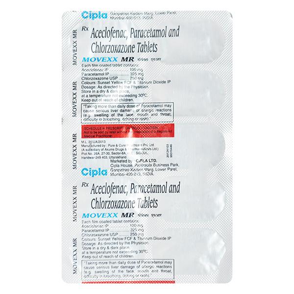 Movexx MR Tablet 10'S