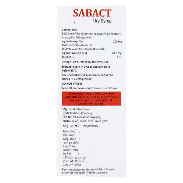 SABACT Syrup 30ml